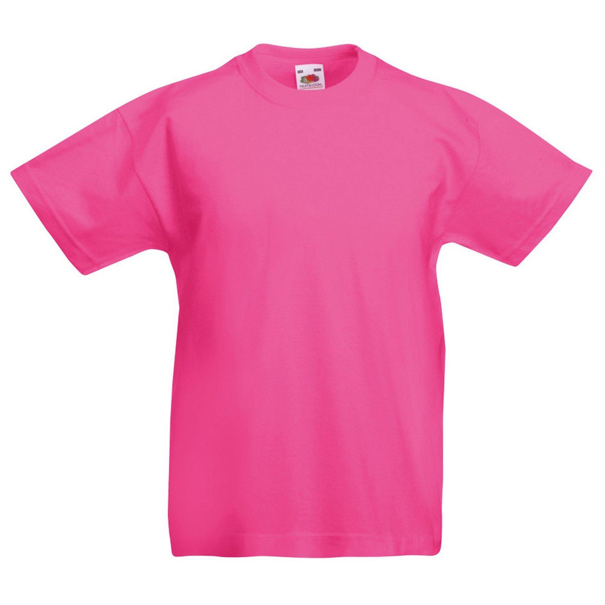 Image of Original Kurzarm Tshirt Jungen Fuchsia 5-6A