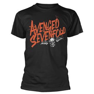 Avenged Sevenfold Totenkopf Fledermaus Grafikdruck T-Shirt  