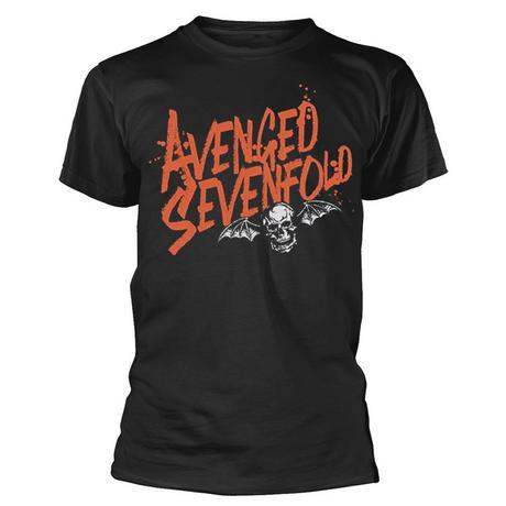 Avenged Sevenfold Totenkopf Fledermaus Grafikdruck T-Shirt  