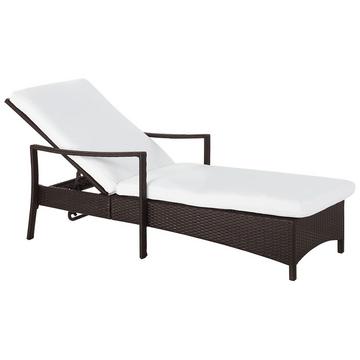 Lettino Prendisole con Cuscino en Rattan sintetico Classico VASTO