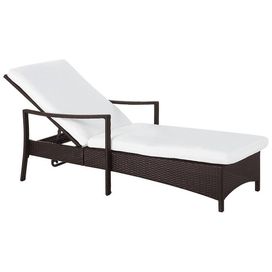 Beliani Transat avec coussin en Polyrotin Traditionnel VASTO  