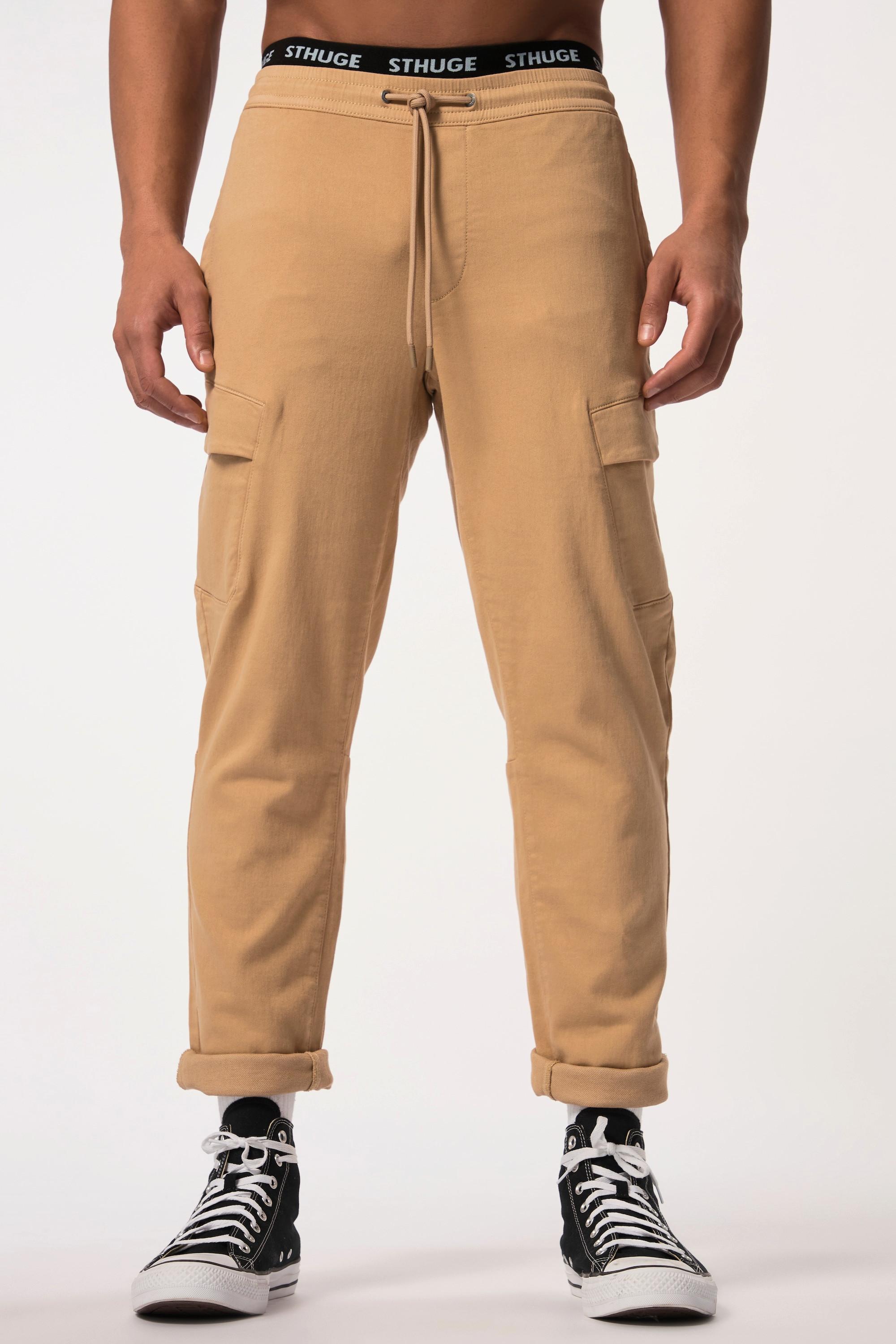 Sthuge  Pantaloni cargo con FLEXLASTIC® e cintura elastica, fino alla tg. 8XL 