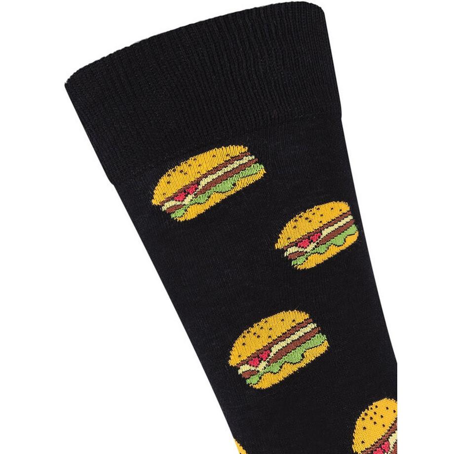 Fun Socks Hamburger Motiv Socken 2er-Pack  