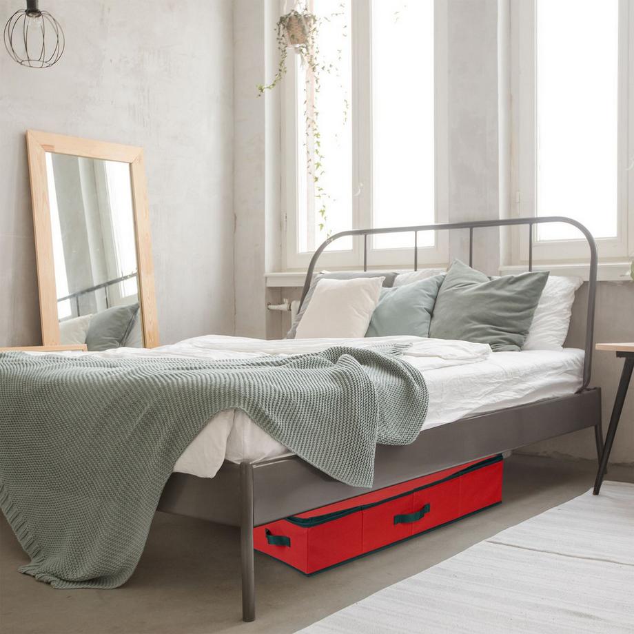 Northix  Rote Aufbewahrungsbox für Geschenkpapier 