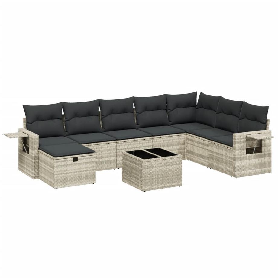 set divano da giardino Polirattan