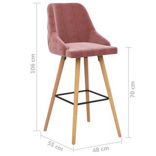 VidaXL Chaise de bar velours  