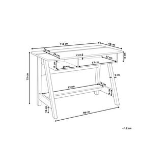 Beliani Table de bureau en MDF Moderne JACKSON  