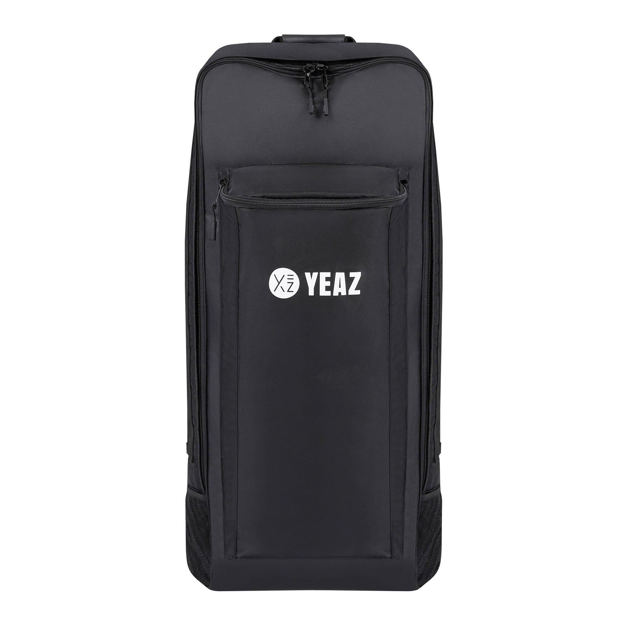 YEAZ  KIT PLUS Sac à dos à roulettes et pagaie en carbone/bambou - eclipse black 