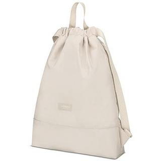 Only-bags.store Gym Bag Beige - No 7 - Sac à dos pour le sport et le festival - sac à dos petit avec poche intérieure - poche extérieure pour un accès rapide  