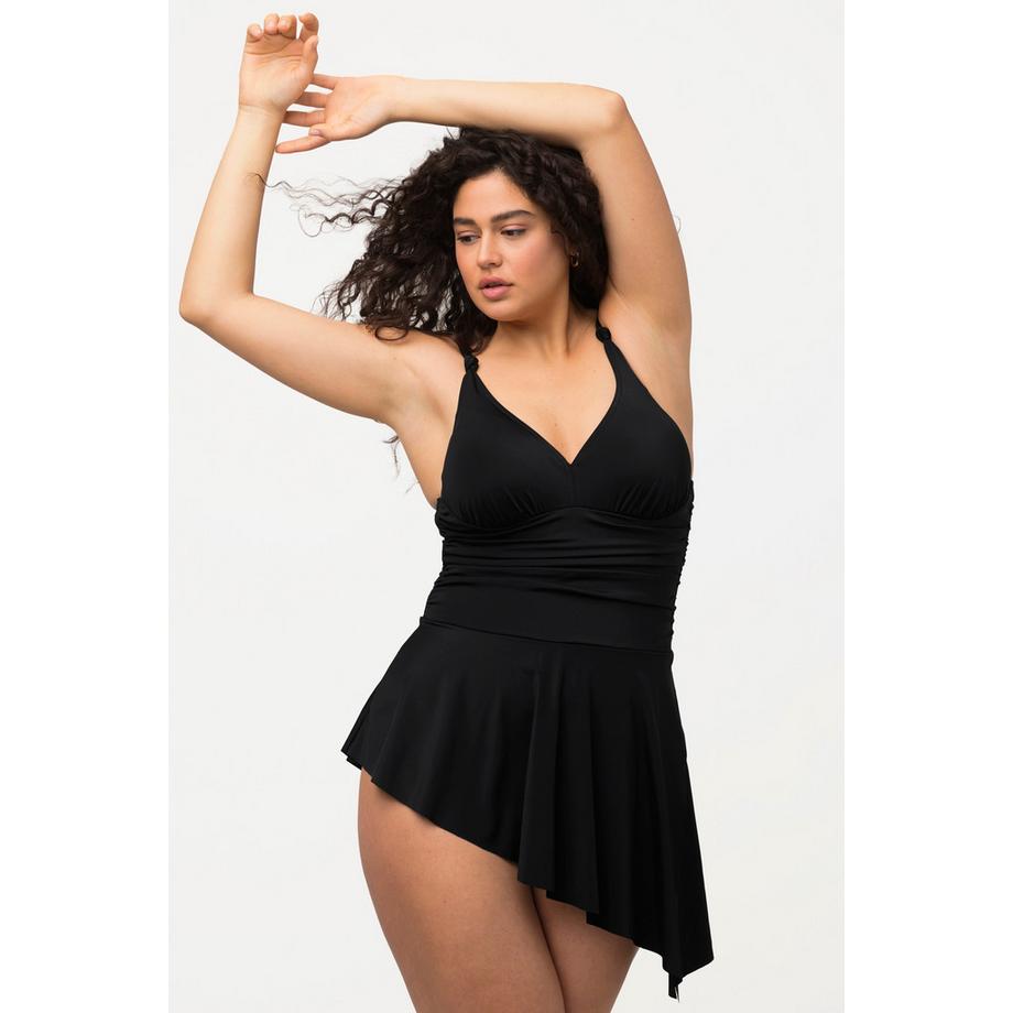 Ulla Popken Abito da bagno Drappeggio Coppe Morbide  