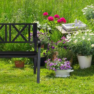 B2X Panchina da giardino in metallo  