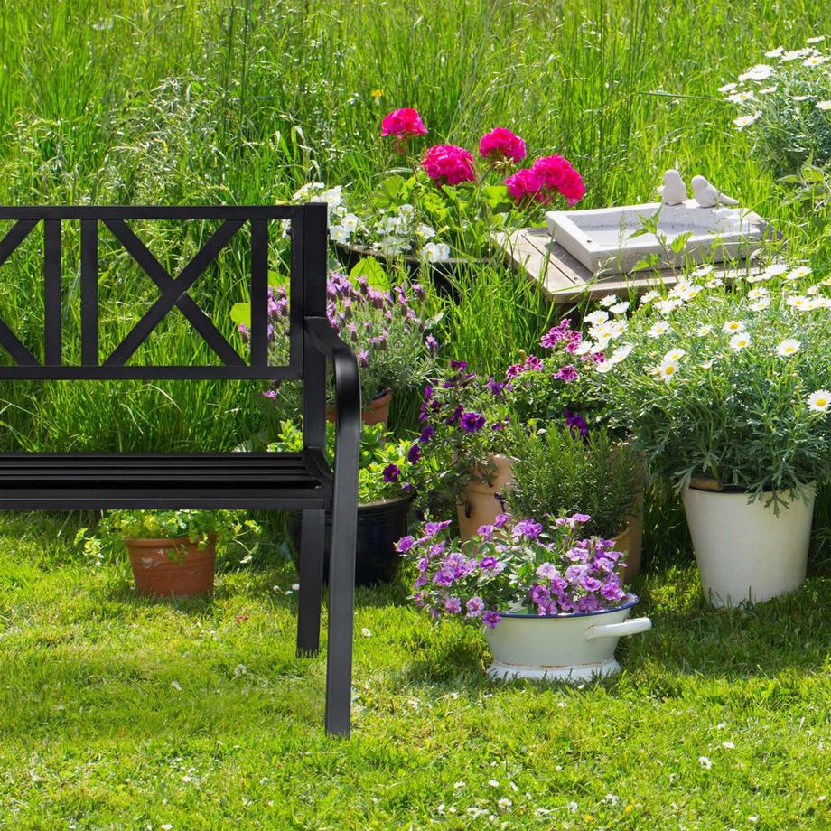 B2X Gartenbank Metall  