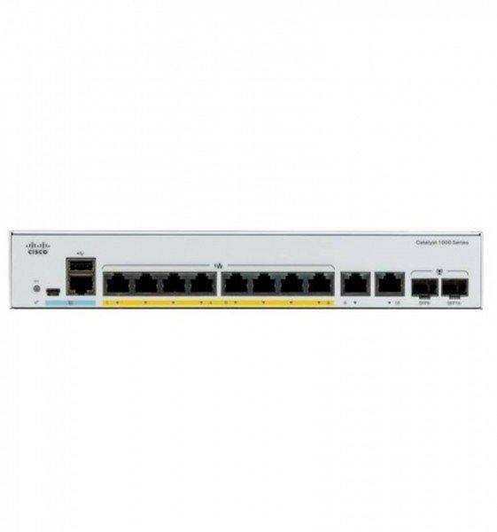 Cisco  8 Port Rail PoE+ Switch C1000-8P-E-2G-L 