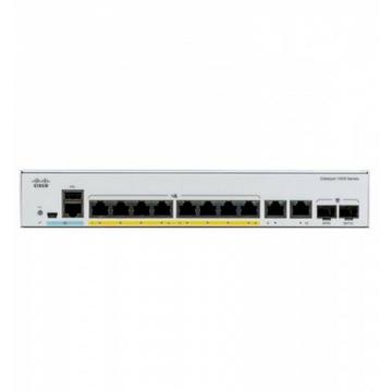 8 Port Rail PoE+ Switch C1000-8P-E-2G-L