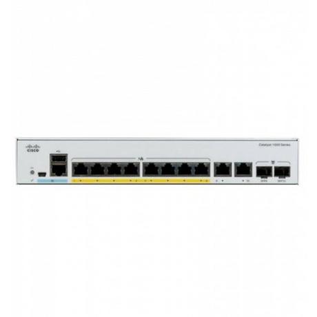 Cisco  8 Port Rail PoE+ Switch C1000-8P-E-2G-L 