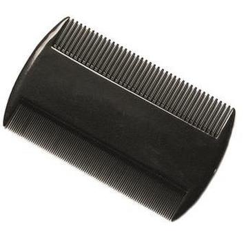 Staub-/Lauskamm, Hartgummi, schwarz, 9 cm