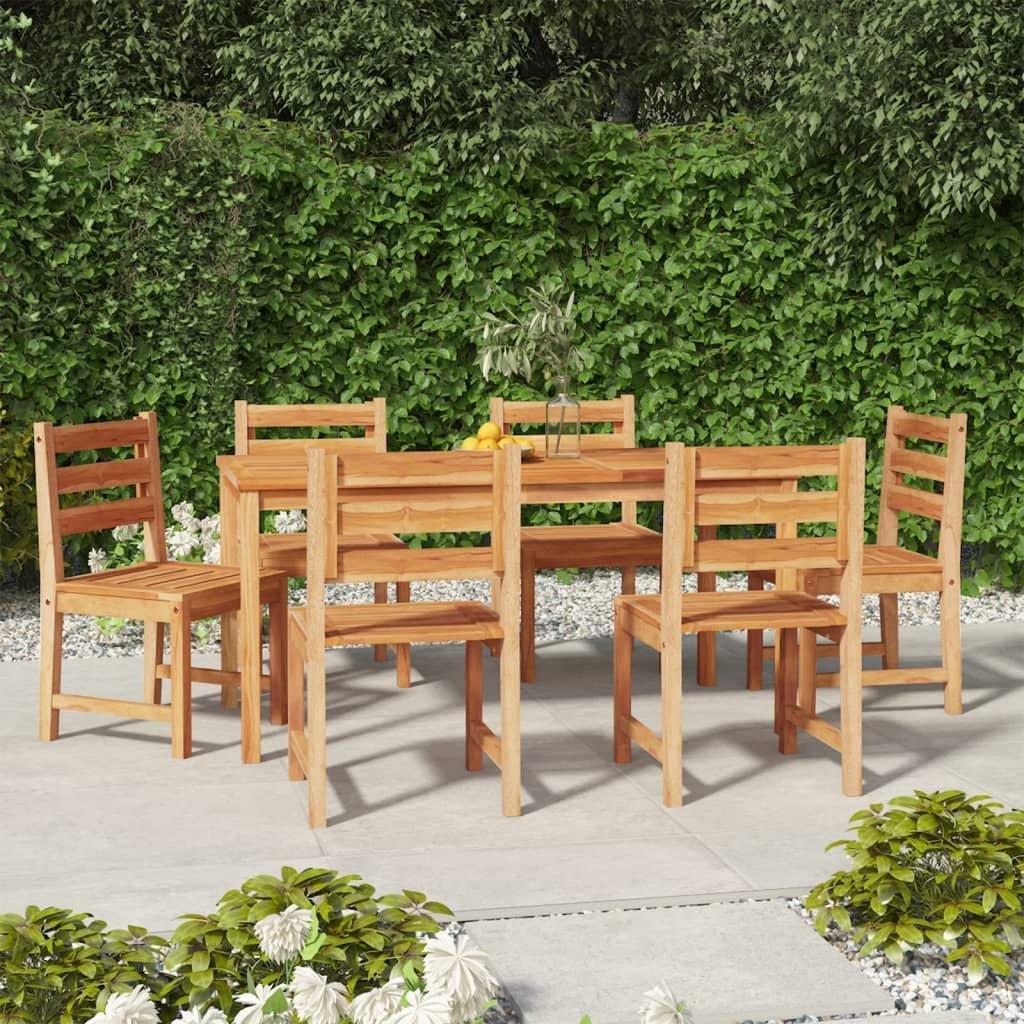 VidaXL set da pranzo da giardino Teak riciclato  