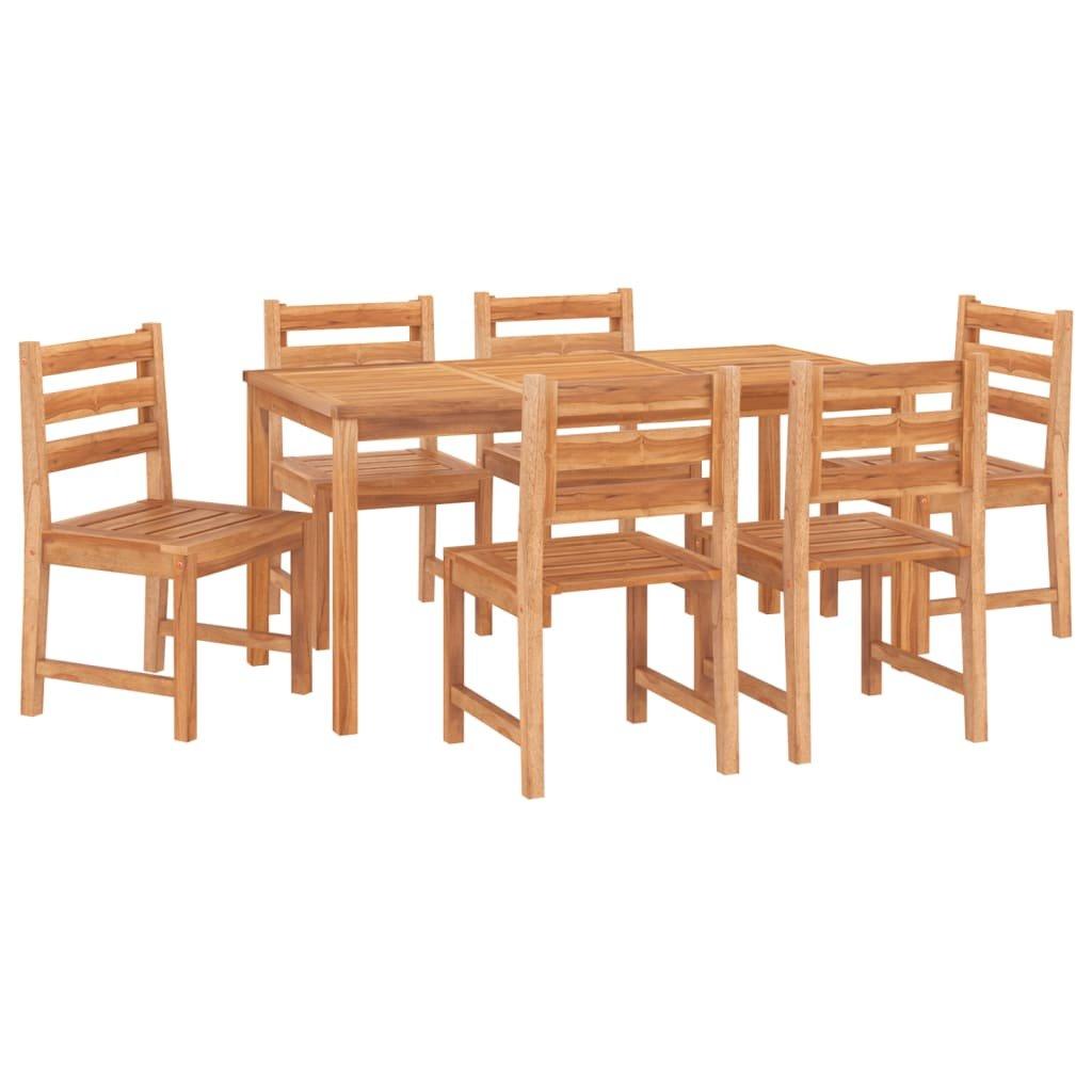 VidaXL set da pranzo da giardino Teak riciclato  