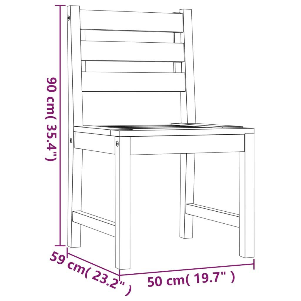 VidaXL set da pranzo da giardino Teak riciclato  