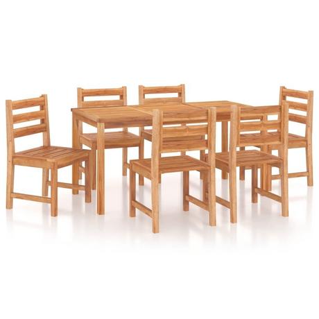 VidaXL set da pranzo da giardino Teak riciclato  