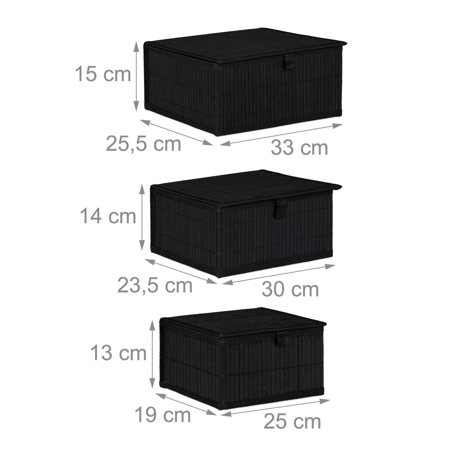 Northio Paniers de rangement - lot de 3  