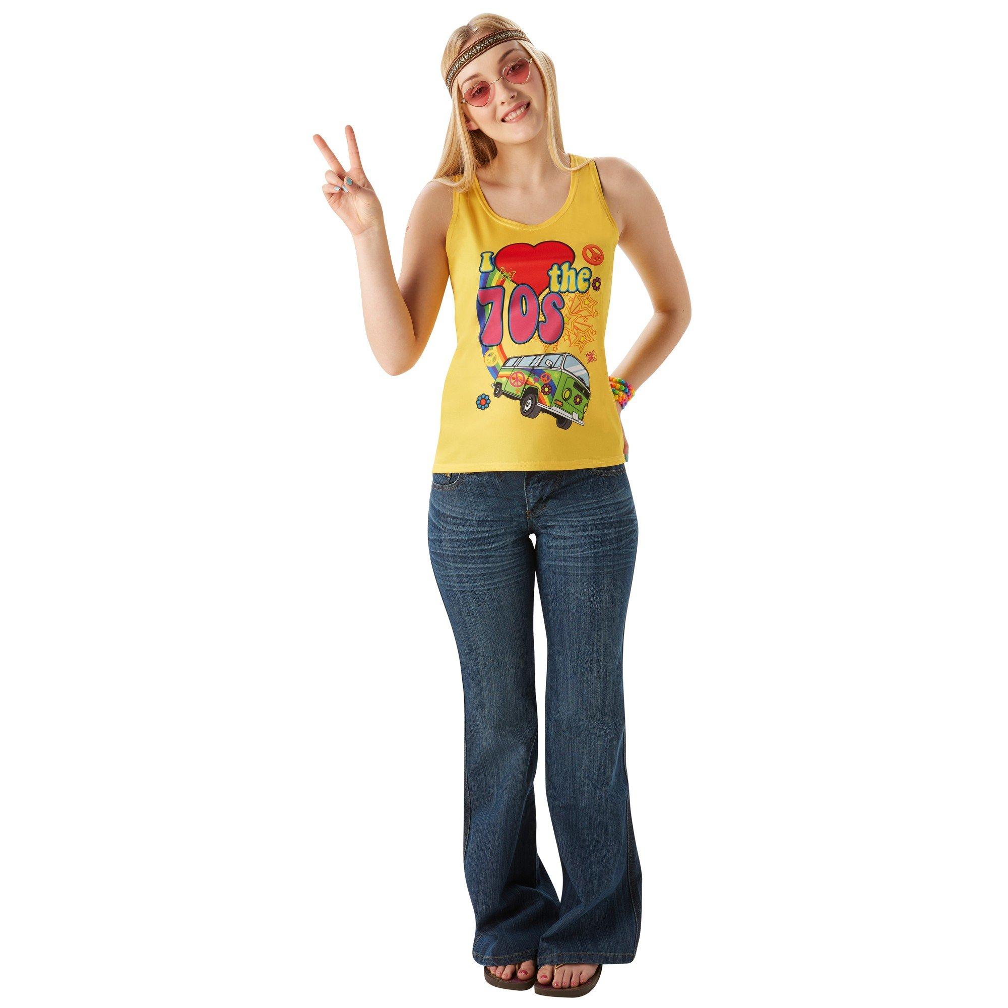 Image of I Love The 70's Top Unisex Gelb M