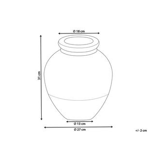 Beliani Dekovase aus Terrakotta Retro DAULIS  