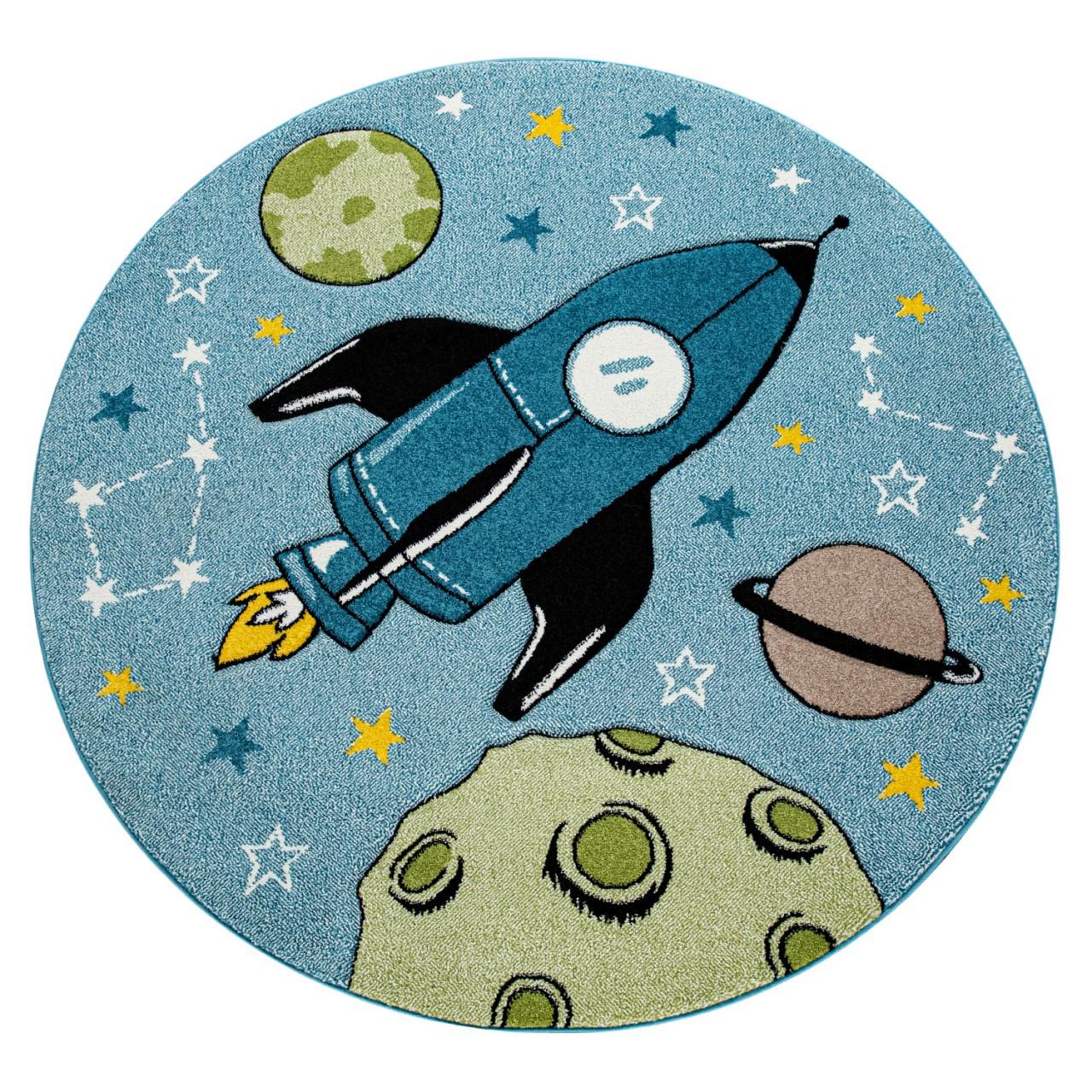 Image of Kinderteppich Weltraum Motiv Unisex 160 cm
