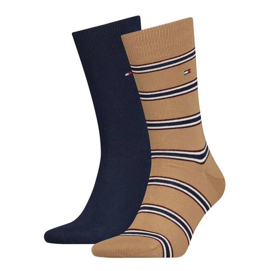 TOMMY HILFIGER Organic Cotton 2erPack Stripe Socken  