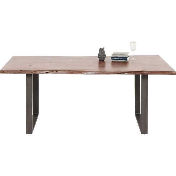 KARE Design Table Harmony Noyer acier brut 200x100cm  