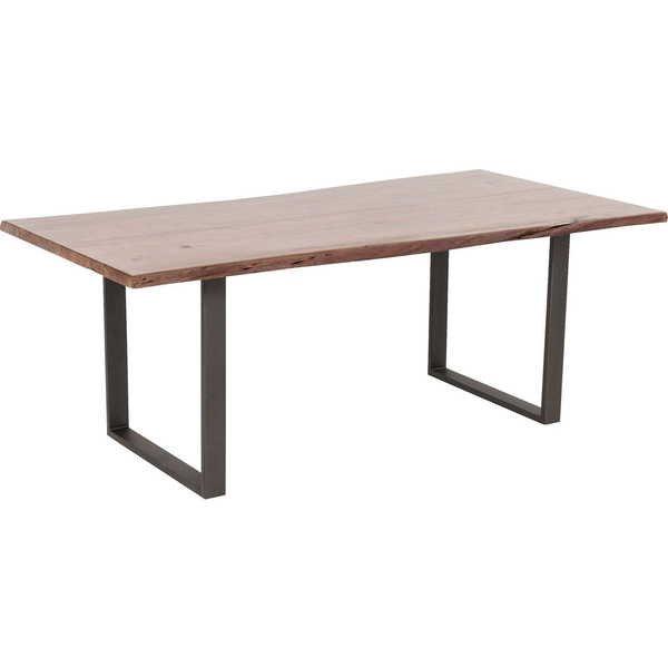 KARE Design Table Harmony Noyer acier brut 200x100cm  