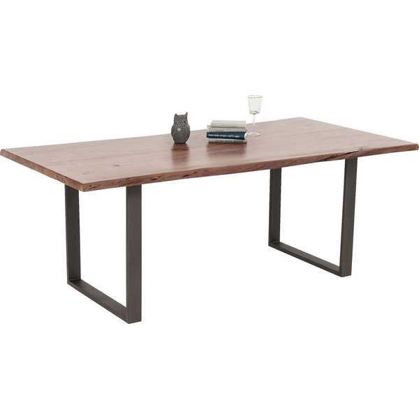 KARE Design Table Harmony Noyer acier brut 200x100cm  