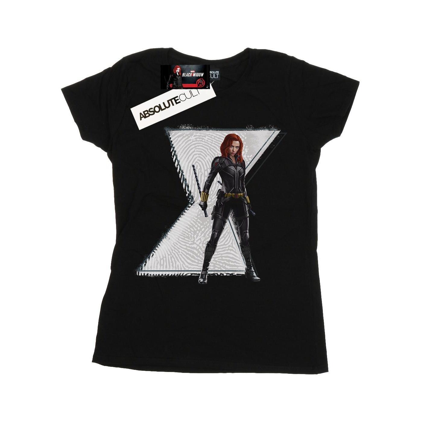 Image of Black Widow Movie Natasha Logo Tshirt Damen Schwarz M