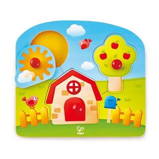 Hape  Puzzle Knopfpuzzle Zuhause (4Teile) 