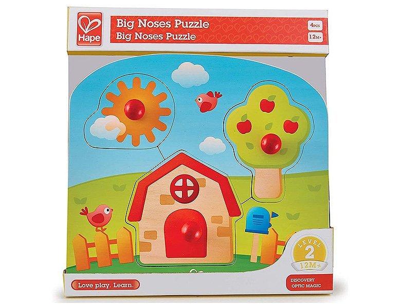 Hape  Puzzle Knopfpuzzle Zuhause (4Teile) 