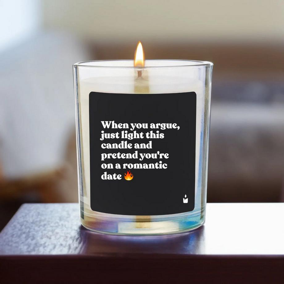CandleHand Duftkerze Woody When you argue, just light this candle and pretend you're on a romantic date  