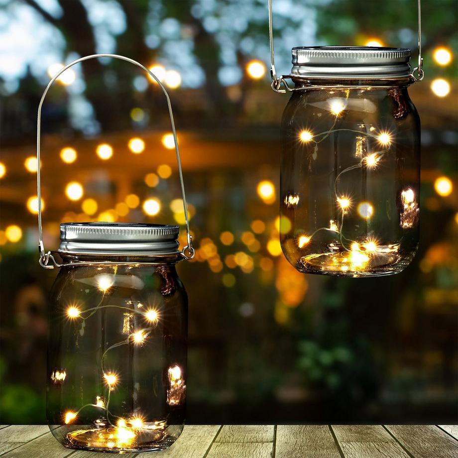 B2X  2 Stk. Solarlaternen mit LED 