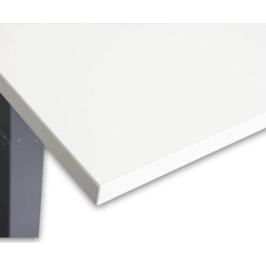 Contini Höhenverstellbarer Bürotisch 2.0x0.9m weiss / Gestell grau RAL 7045  