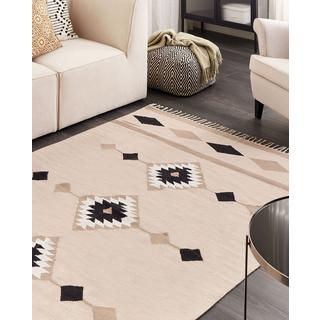 Beliani Tapis en Coton Boho BERDIK  