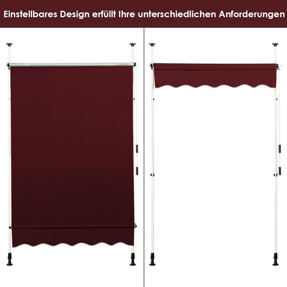 Northix Einziehbare UV-beständige Markise  