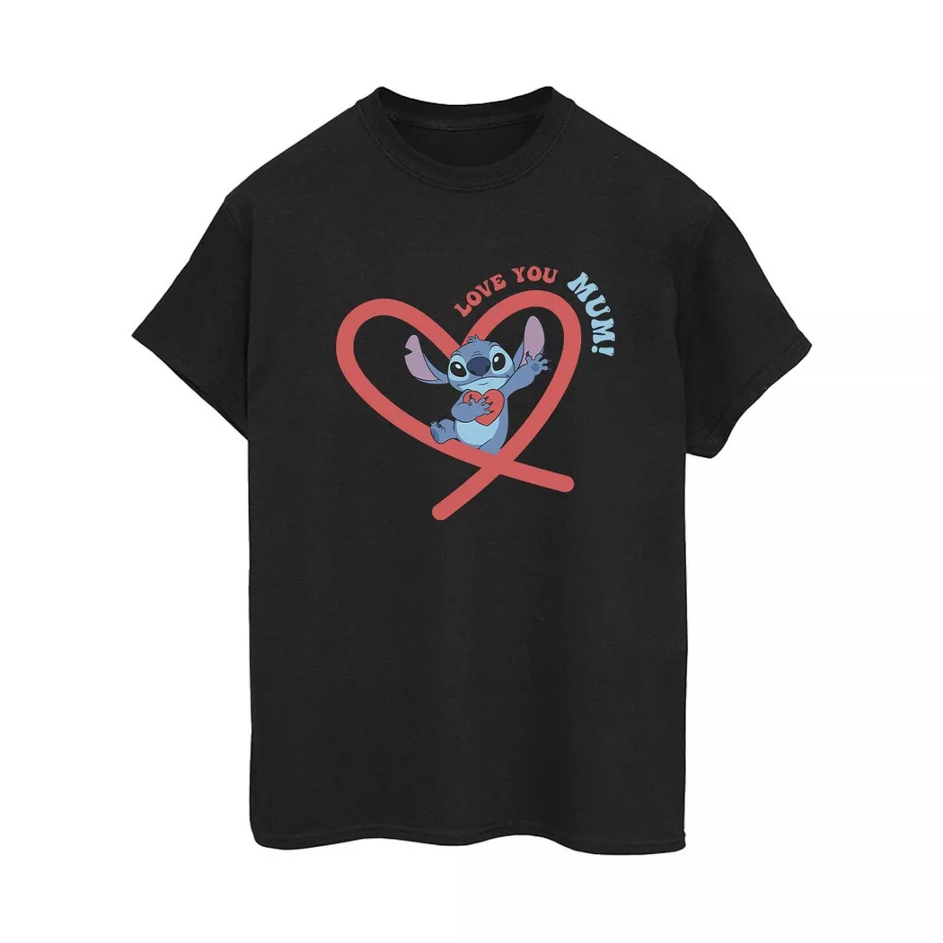 Disney - Love You Mum TShirt, für Damen, Schwarz, Größe XL