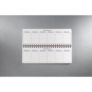 Sigel Planner settimanale Jolie senza data - Flower Love - 1/2 DIN A4 orizzontale - nero, rosa - hardcover - 2 pagine = settimana inferiore / pagina superiore di pianificazione - certificazione FSC  