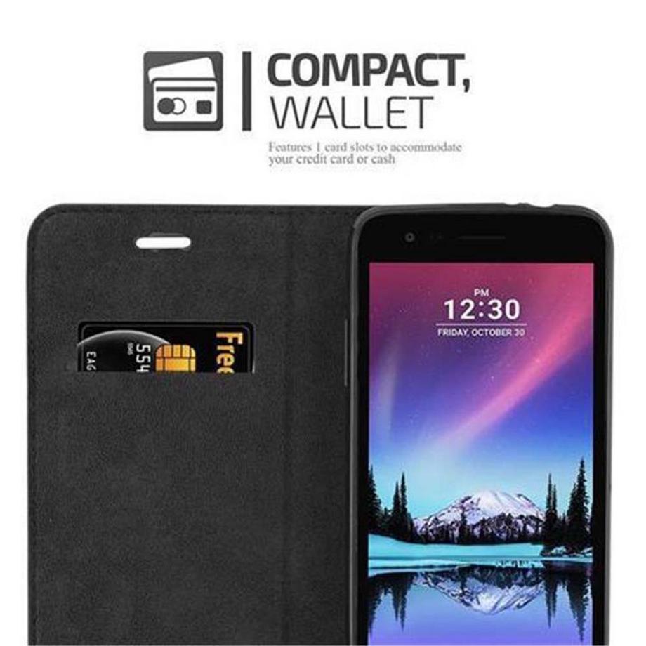 Cadorabo  Housse compatible avec LG K4 2017 - Coque de protection avec fermeture magnétique, fonction de support et compartiment pour carte 