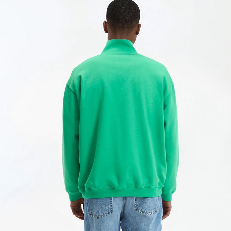 La Redoute Collections Sweatshirt Troyerkragen Reissverschluss Stonewashed  