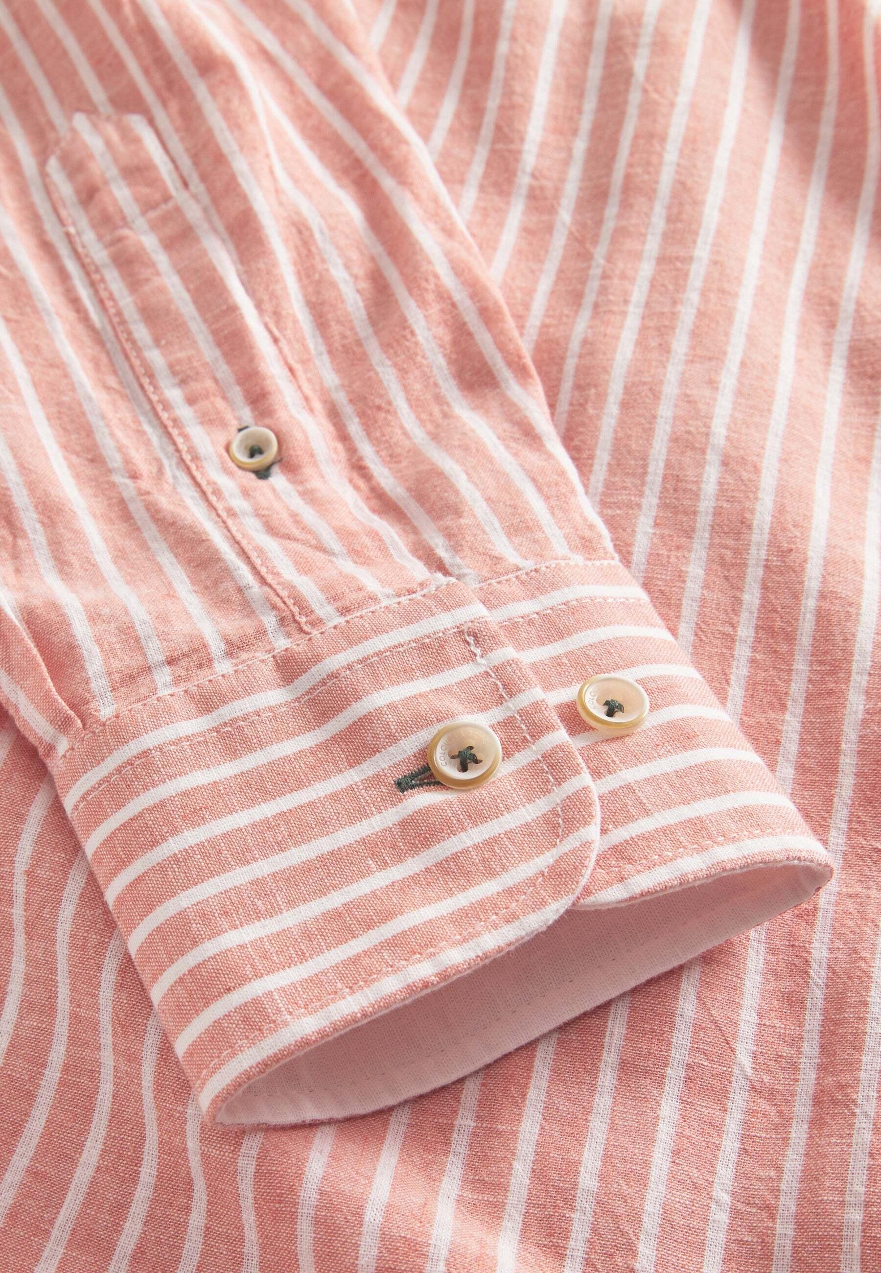 Colours & Sons  Chemise Linen Blend Stripes 