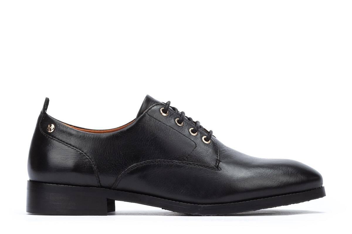 Image of Royal - Leder Schnürschuh Unisex Schwarz 40