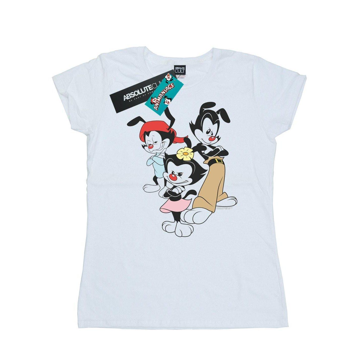 Image of Dot Wakko And Yakko Tshirt Damen Weiss XL