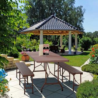 B2X Table de jardin pliante  