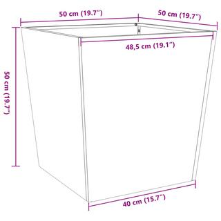 VidaXL Jardinière acier  