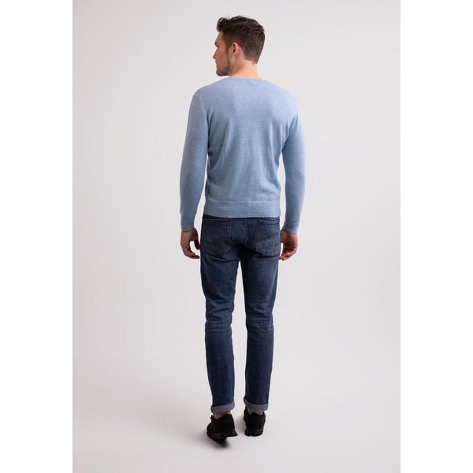 CASH-MERE.CH Recycelter Kaschmir V-Ausschnitt Pullover  